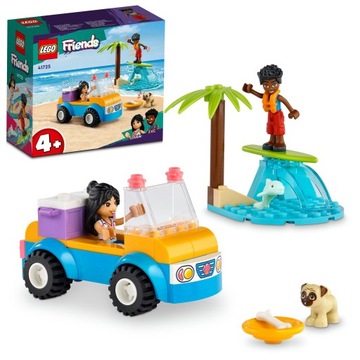 LEGO Friends 41725 NA PLAŻY SAMOCHODZIK plus 2 figurki serfowanie