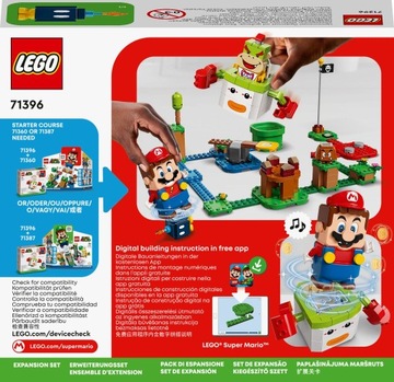 LEGO 71396 SUPER MARIO: Дополнительный набор «Машина клоуна Баузера-младшего» п4