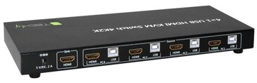 KVM-переключатель Techly 4/1 HDMI