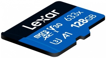 Карта microSD Lexar 633x 128 ГБ, класс 10 UHS-I/U3 A1 V30