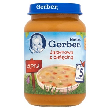 Gerber Jarzynowa z cielęcinką dla niemowląt po 5 m