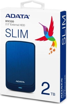 Dysk zewnętrzny przenośny HDD Adata AHV320 2TB USB 3.1