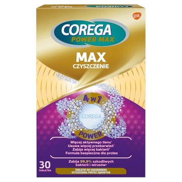 Tabletki czyszczące do protez Corega Max 30 sztuk