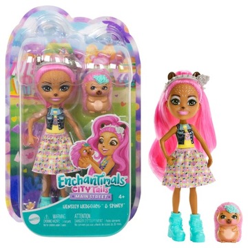 Enchantimals Hensley Hedgehog Lalka Jeż + figurka Spiney HKN13