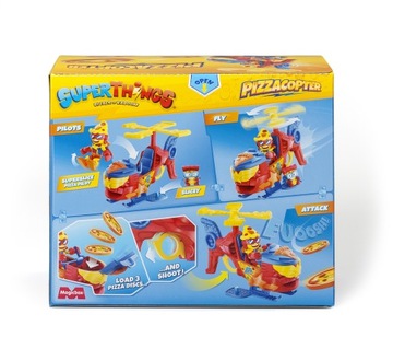 Вертолет Super Zings Things PizzaCopter +фигурка