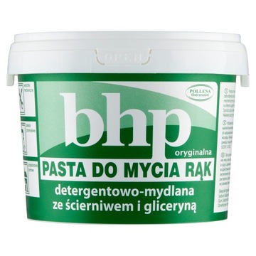 Pasta BHP mydlana ze ścierniwem i gliceryną 500g
