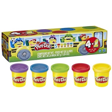 PLAY-DOH Tuby 4 + 1 gratis