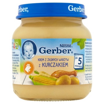 Nestlé Gerber Krem z jasnych warzyw z kurczakiem