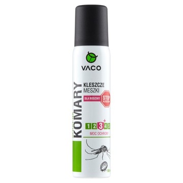 Spray na komary, kleszcze i meszki VACO dla rodziny- 100 ml