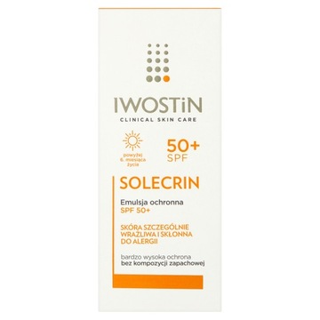 Emulsja do opalania do całego ciała Iwostin Solecrin 50 SPF 100 ml