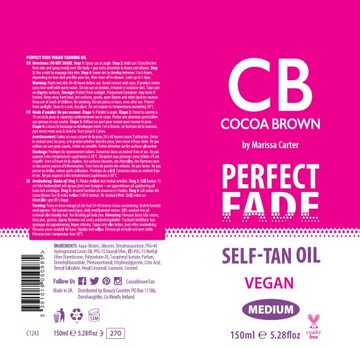 Samoopalacz Cocoa Brown Tan by Marissa Carter USZKODZONE OPAKOWANIE