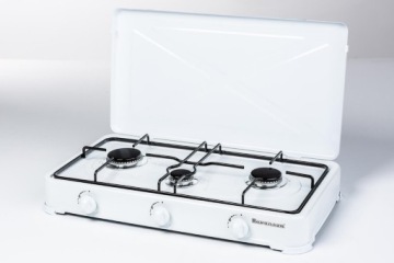 Kuchenka gazowa nastawna 3-palnikowa Ravanson K-03T (biały)