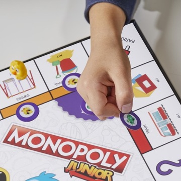 НАСТОЛЬНАЯ ИГРА HASBRO MONOPOLY JUNIOR 2IN1, ДВУХСТОРОННЯЯ НАСТОЛЬНАЯ ПОЛЬСКАЯ ВЕРСИЯ