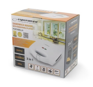 Вафельница-ГРИЛЬ 3В1 СЭНДВИЧ-ТОСТЕР 700Вт
