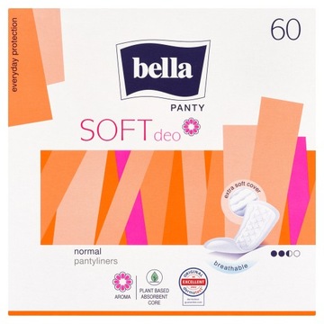 Bella Wkładki higieniczne Panty Soft Deo Fresh 60s
