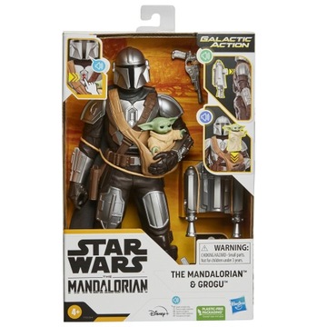 HASBRO Фигурка мандалорца и Грогу из Звездных войн 30см