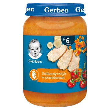 GERBER Delikatny indyk w pomidorach 190g