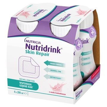 Nutridrink Skin Repair truskawka 4x200 ml 13.09.2024r.