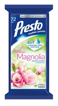 6 салфеток Presto универсальные Магнолия 72 шт.