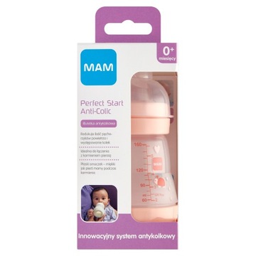 MAM Butelka Anti-Colic 160ml 0m+ Girl