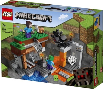 LEGO Minecraft kopalnia Steve Zombie Pająk Śluz