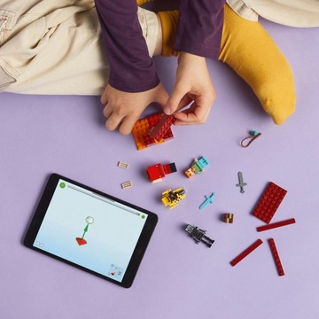 2IN1 LEGO (R) Minecraft 21266 Битва на мосту Netheru+ маленький бумажный пакет