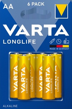 Bateria Varta LONGLIFE ALKALICZNA R6 AA 6szt BLISTER 6