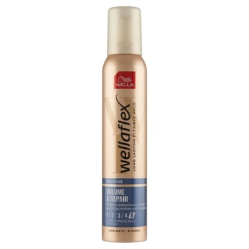 WELLAFLEX Objętość i Odnowa 5 pianka do włosów Ochrona przed UV 200 ml