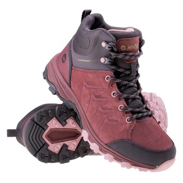 Hi-Tec buty trekkingowe damskie HELONE MID WP ciemno różowe rozmiar 39