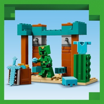 LEGO MINECRAFT BLOCKS 21267 ПУСТЫННЫЙ ПАТРУЛЬ ИГИЛ ДЛЯ ДЕТЕЙ + СУМКА