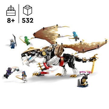 LEGO NINJAGO #71809 — Повелитель драконов Эгалт + КАТАЛОГ LEGO 2024