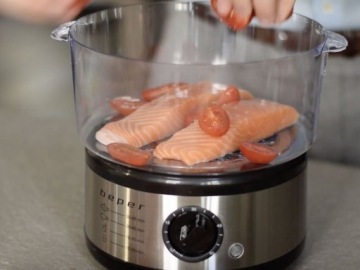 Пароварка Beper BC.261 5 л серебристый/серый 500 Вт