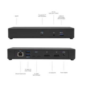 Док-станция TB3/USB-C Dual DP 4K PD 85 Вт