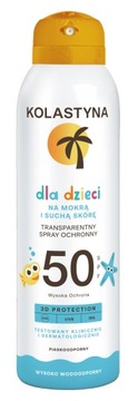 KOLASTYNA TRANSPARENTNY SPRAY OCHRONNY DLA DZIECI SPF 50 150 ML