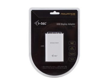 Адаптер i-tec USB2VGA белый 1 м