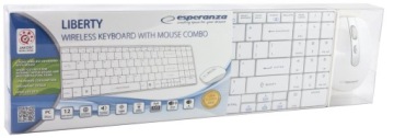 ZESTAW MYSZ + KLAWIATURA BEZPRZEWODOWA 2.4GHZ USB