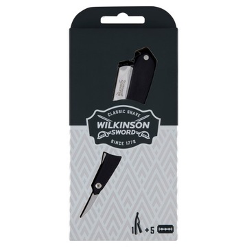 WILKINSON BARBERS STYLE BRZYTWA DO GOLENIA + 5 żyletek