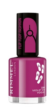 RIMMEL Flipflop Fashion lakier do paznokci 336 Violet En Vogue 8ml