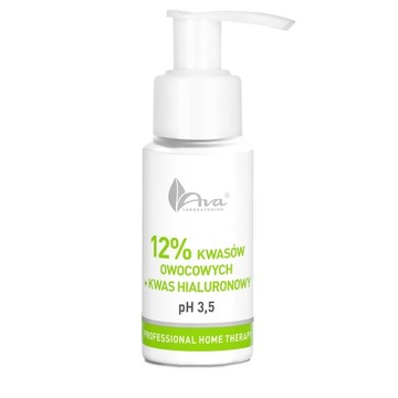 Ava Peeling kwasowy owocowy 12% i hialuronowy 50ml