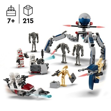 LEGO Star Wars 75372 LEGO Боевой набор «Солдат-клон и боевой дроид»