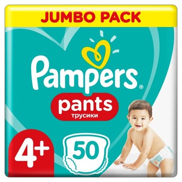Подгузники Pampers Jumbo Pack Размер 4+ 50 шт.