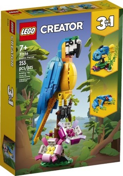 НАБОР LEGO CREATOR ЭКЗОТИЧЕСКИЙ ПОПУГАЙ 3В1 31136 РЫБА-ЛЯГУШКА
