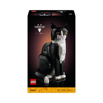 Кирпичи Lego Ideas Черно-белый кот котёнок новинка 2024 года