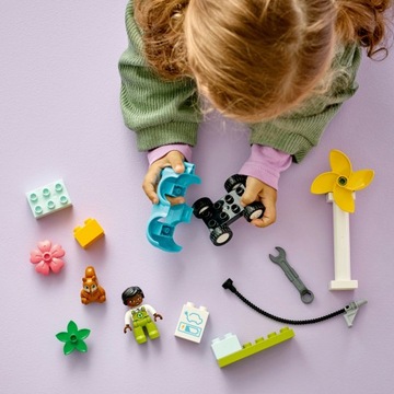 LEGO Duplo 10985 Зарядное устройство для ключей электромобиля с ветряной турбиной 2+
