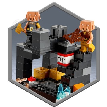 Кирпичи LEGO Minecraft 21185 Бастион Пустоты Магмолаз Пиглин Жестокий