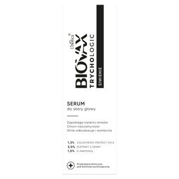 L'BIOTICA BIOVAX Trychologic serum do skóry głowy, przeciw siwieniu włosów