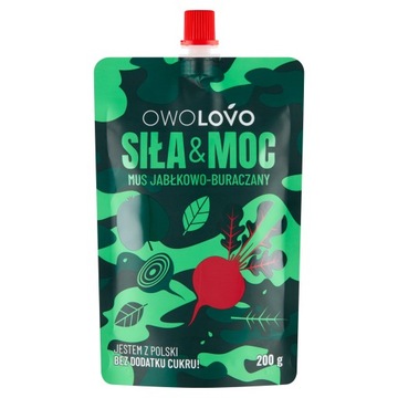 OWOLOVO MUS OWOCOWO-WARZYWNY SIŁA & MOC BURAK 200G