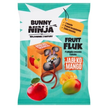 Bunny Ninja Fruit Fluk перекуска фруктова зі смаком яблуко манго 15 г