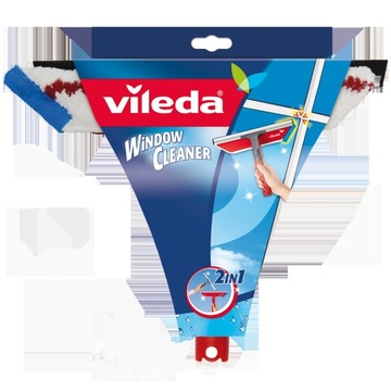 VILEDA Ракель, средство для мытья стекол и окон 2в1 + шест