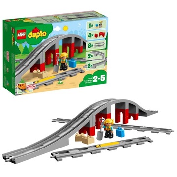 LEGO Duplo 10872 Железнодорожные пути и виадук для поездов 2+